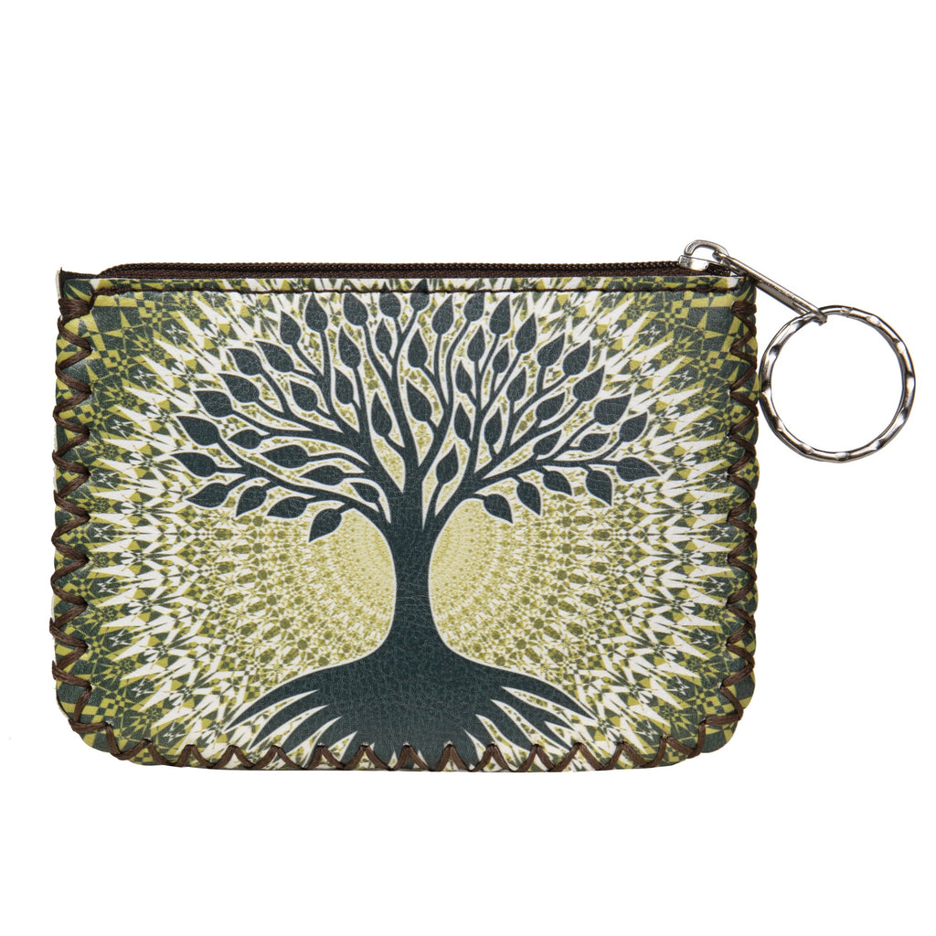 Tree of Life Print Hand Stitch Coin Purse HB0665 - NO.127