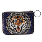 Tiger Head Print Hand Stitch Coin Purse HB0665 - NO.186