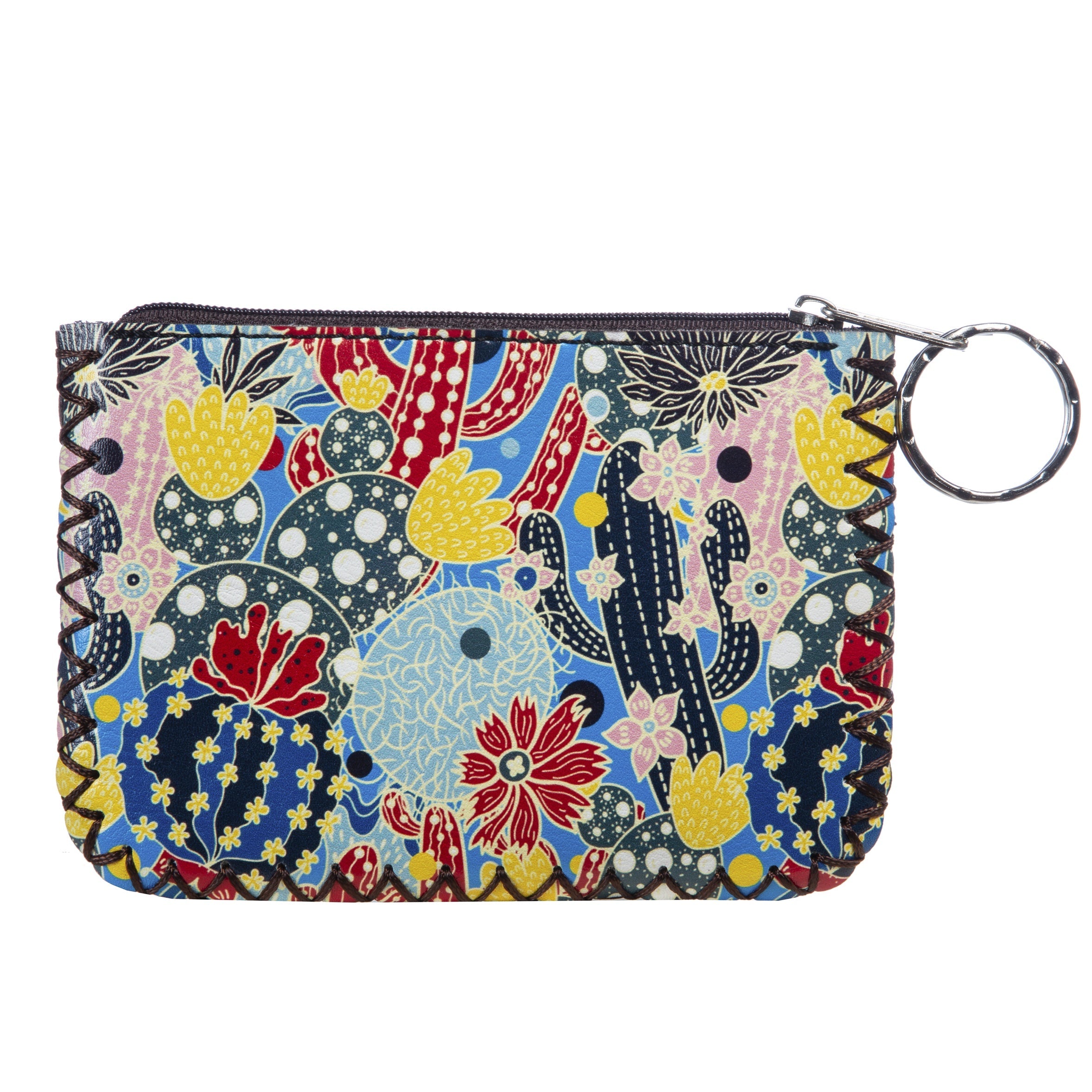 Cactus Print Hand Stitch Coin Purse HB0665 - NO.198