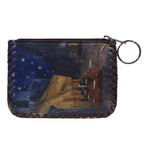 Cafe Terrace At Night Print Hand Stitch Coin Purse HB0665-NO.203