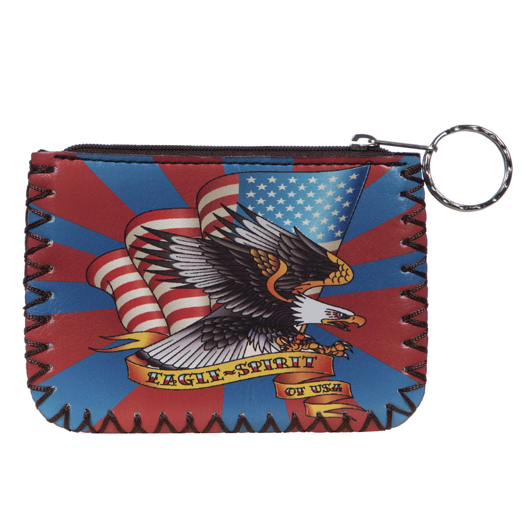 American Eagle Print Hand Stitch Coin Purse HB0665-NO.210