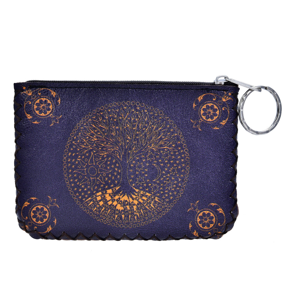 Tree Of Life Print Hand Stitch Coin Purse HB0665 - NO.36