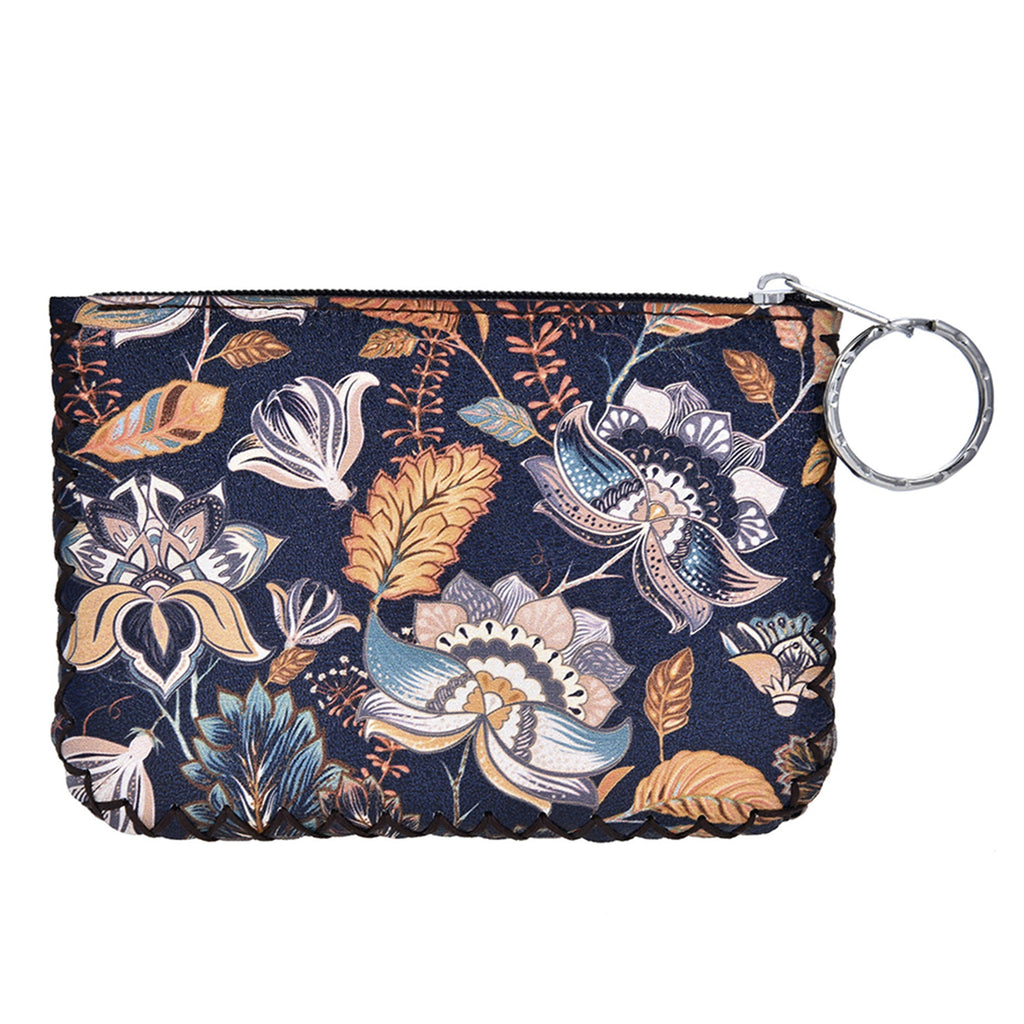 Leaf Print Hand Stitch Coin Purse HB0665 - NO.39
