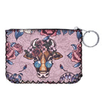 Floral Ox Print Hand Stitch Coin Purse HB0665 - NO.42