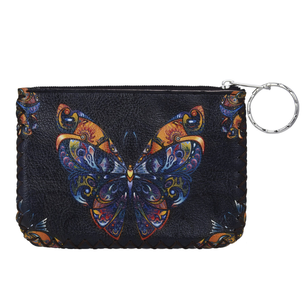 Butterfly Print Hand Stitch Coin Purse HB0665 - NO.63