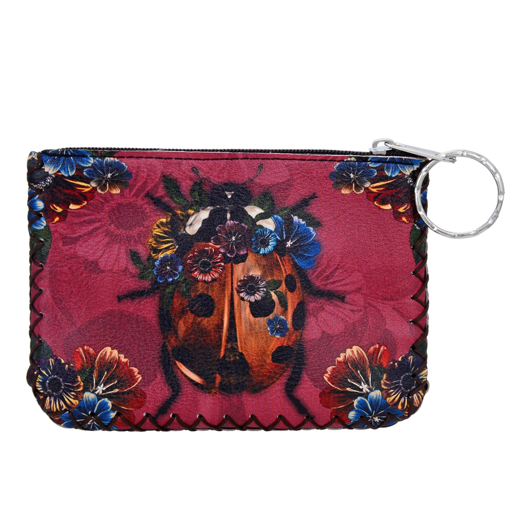 Ladybug Print Hand Stitch Coin Purse HB0665 - NO.68