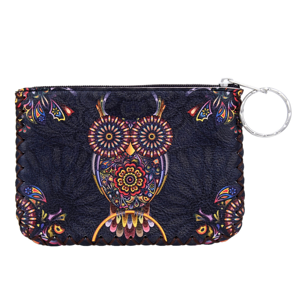 Owl Print Hand Stitch Coin Purse HB0665 - NO.70