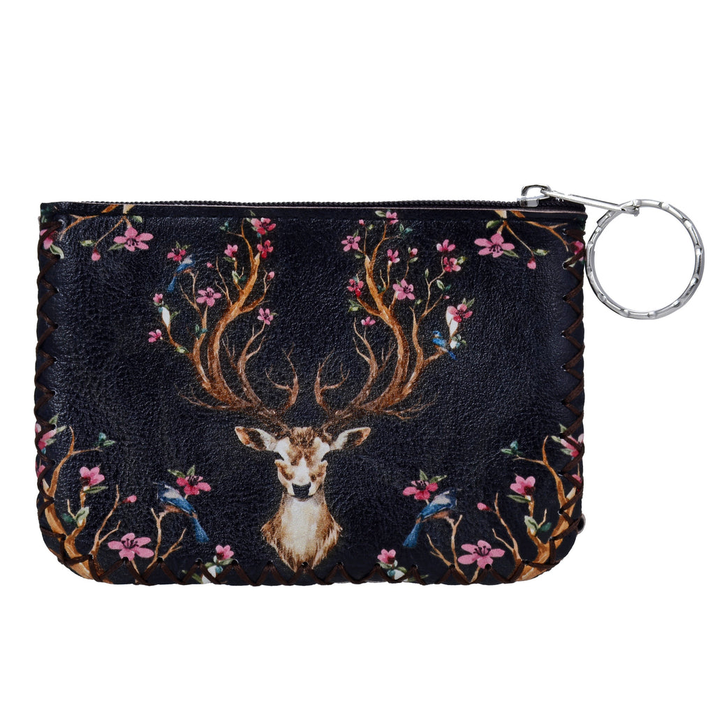 Deer Print Hand Stitch Coin Purse HB0665 - NO.72