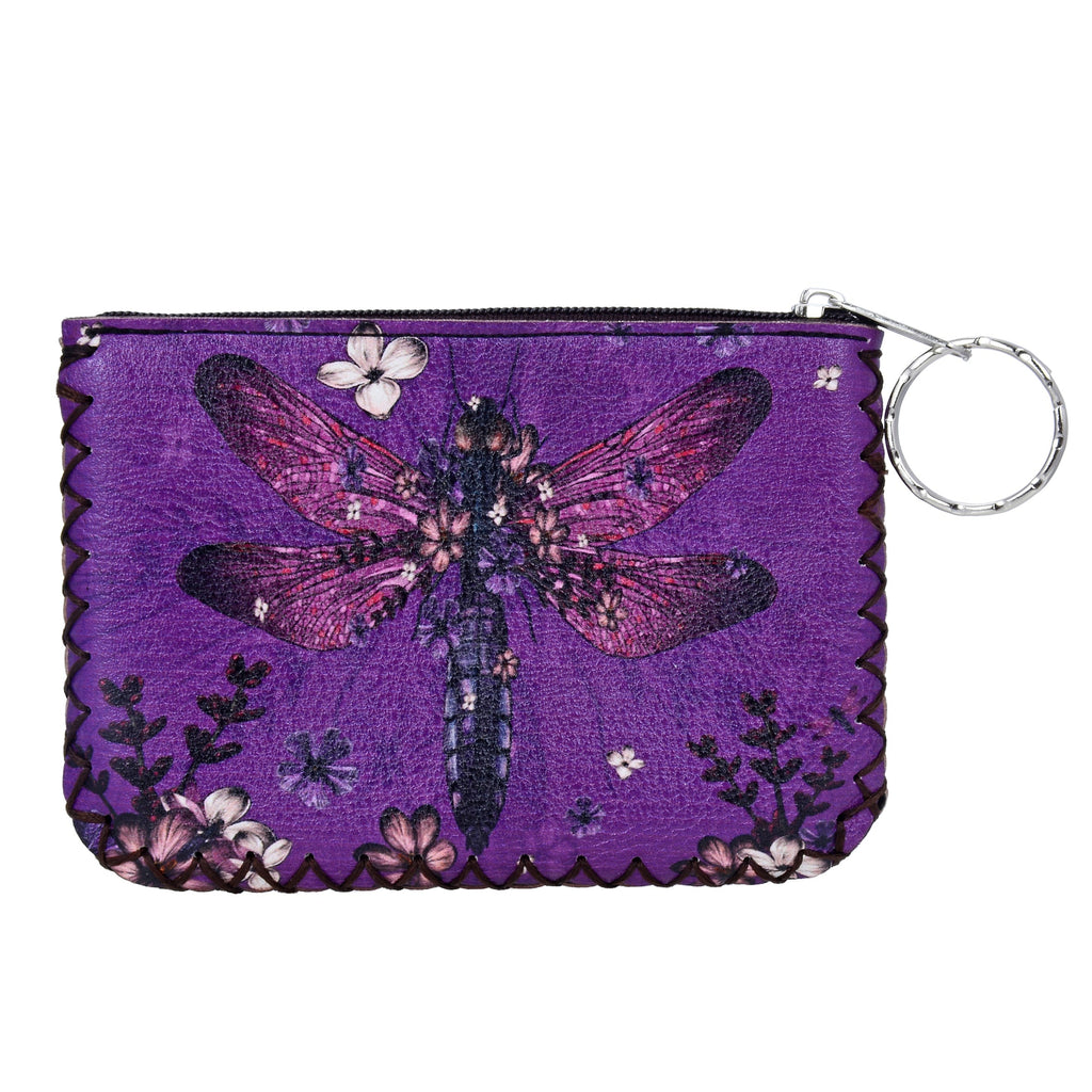 Dragonfly Print Hand Stitch Coin Purse HB0665 - NO.77