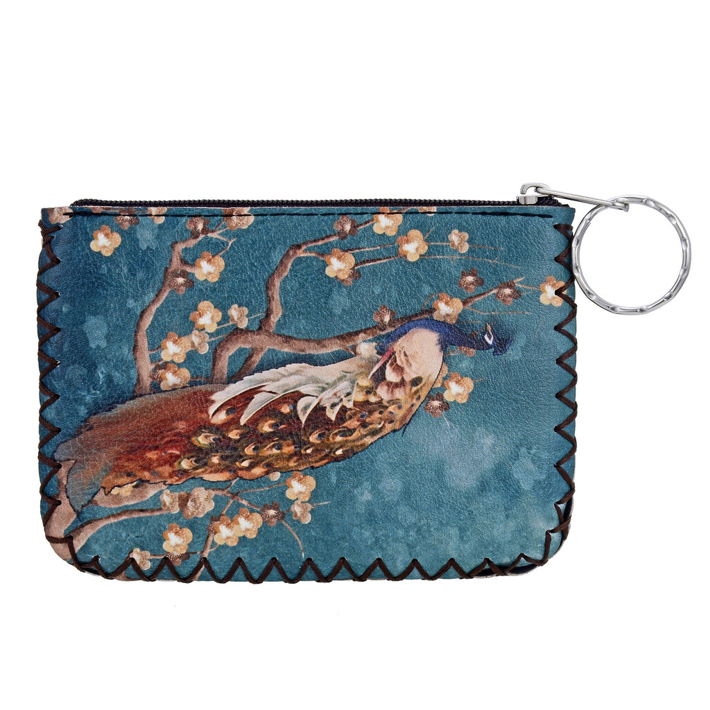 Peacock Print Hand Stitch Coin Purse HB0665 - NO.79