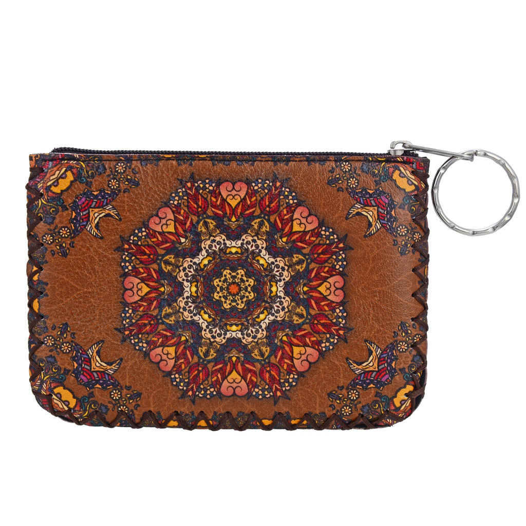 Medalion Print Hand Stitch Coin Purse HB0665 - NO.82