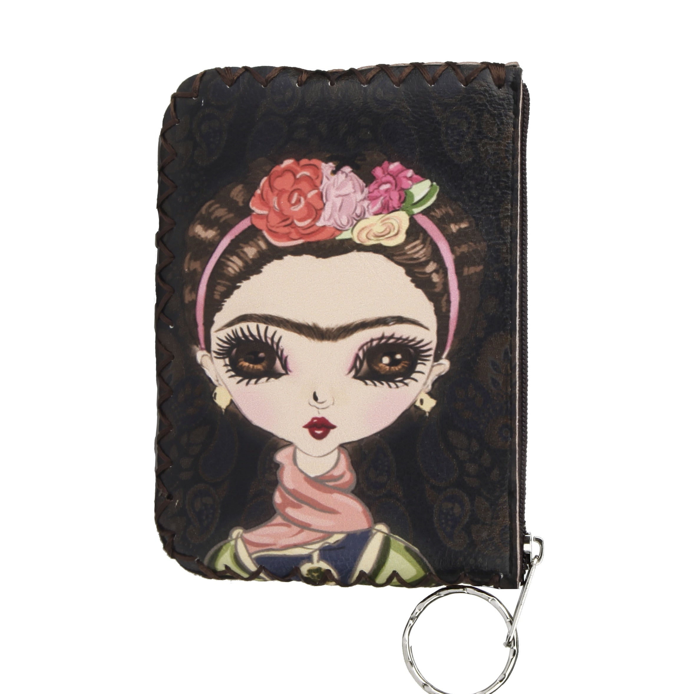 Frida Print Hand Stitch Coin Purse HB0665 - NO.85