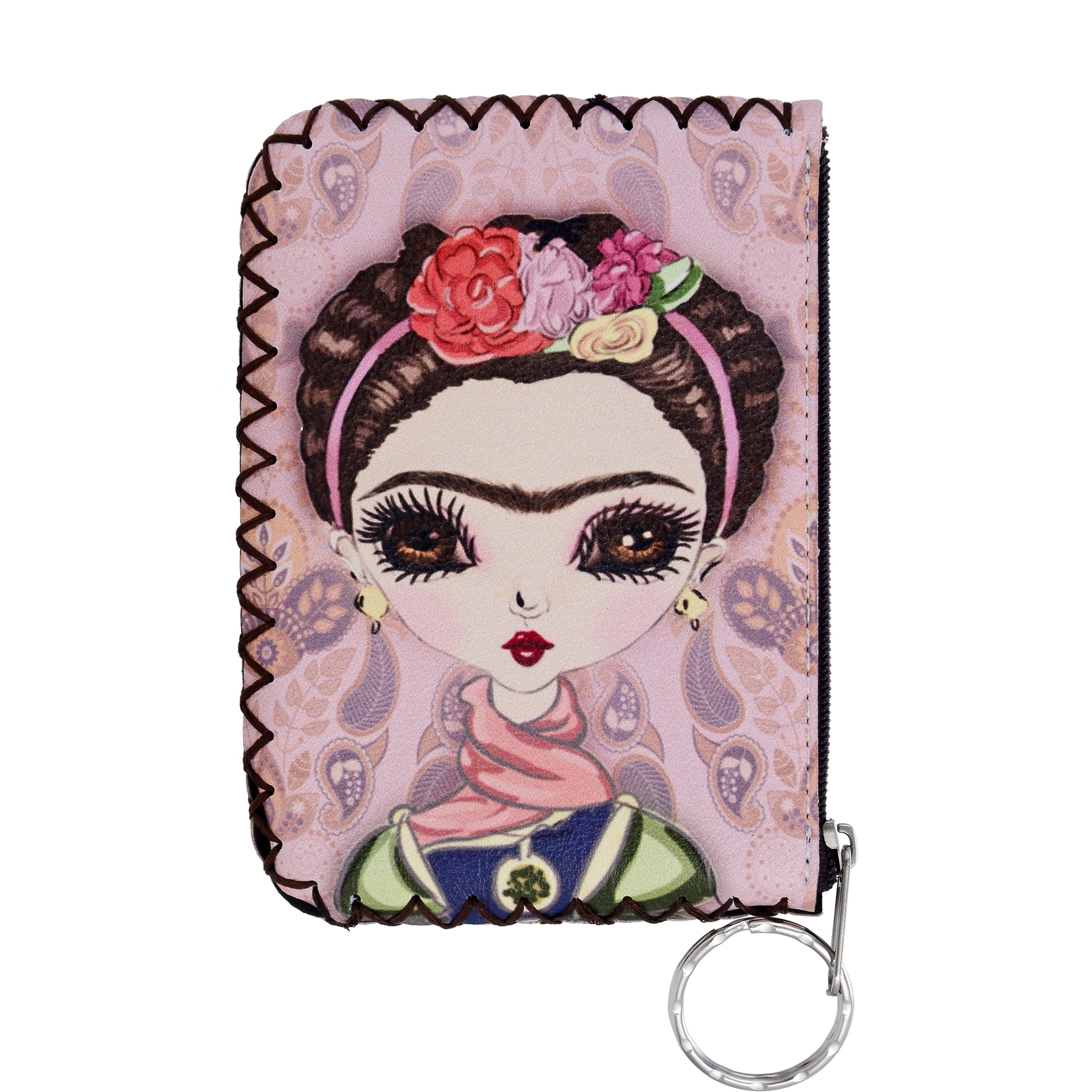 Frida Print Hand Stitch Coin Purse HB0665 - NO.85