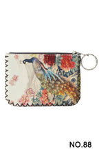 Peacock Print Hand Stitch Coin Purse HB0665 - NO.88