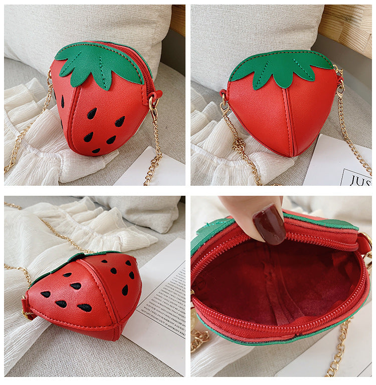 Strawberry PU Kids Crossbody HB2494