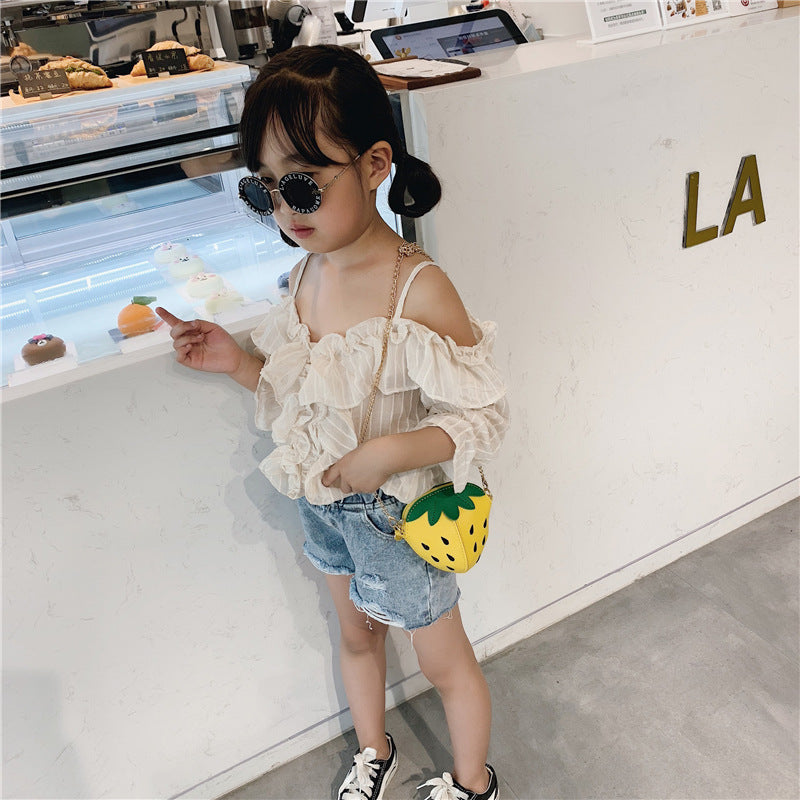 Strawberry PU Kids Crossbody HB2494