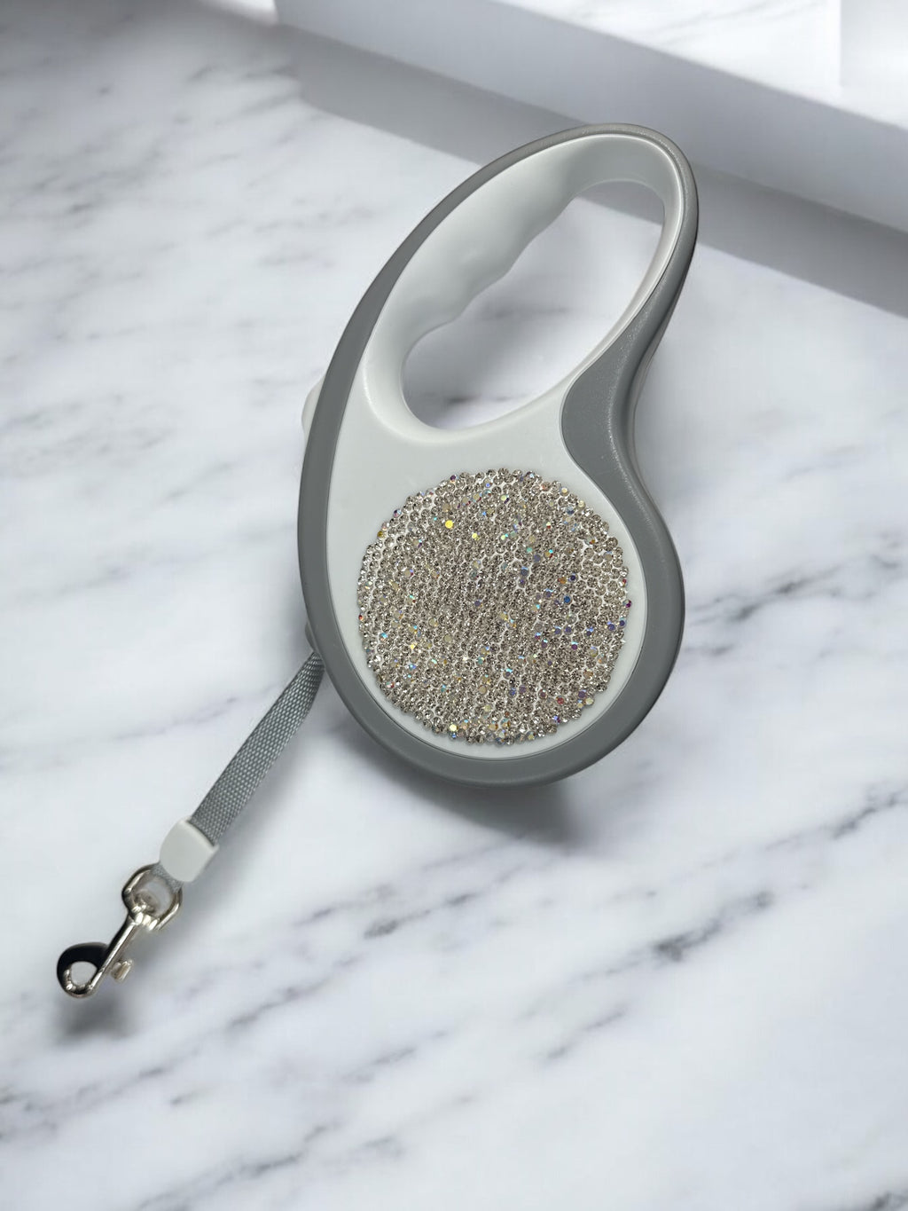 Ceramic Rhinestone Retractable Leash CR0004