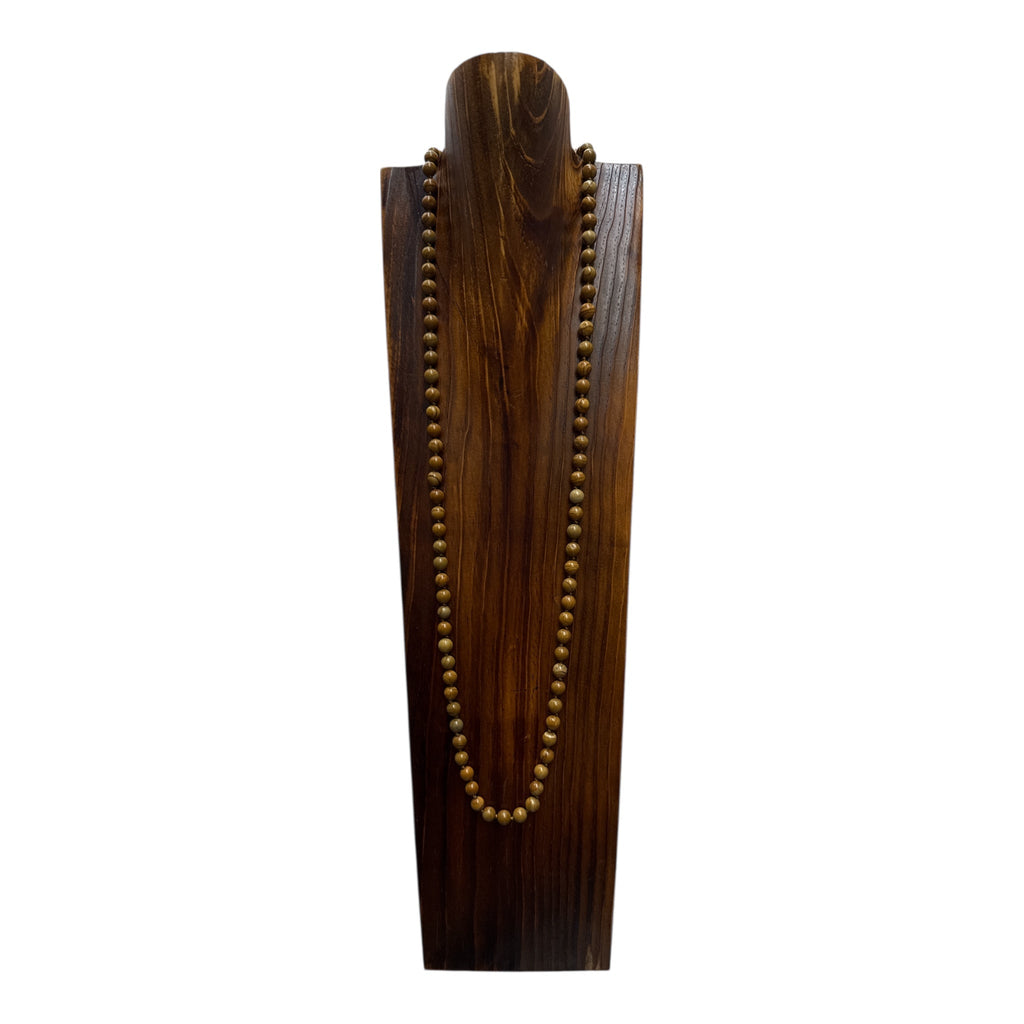 Woodenline Jasper Beaded Necklace N3180 - view 4