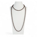 Carnelian Bead Long Necklace N2740