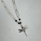 Multi Layer Black Labradorite Necklace N5547