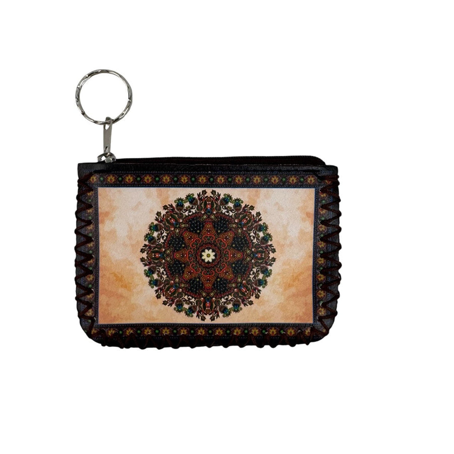 Medalion Print Hand-Stitched Coin Purse HB0665 - No. 6