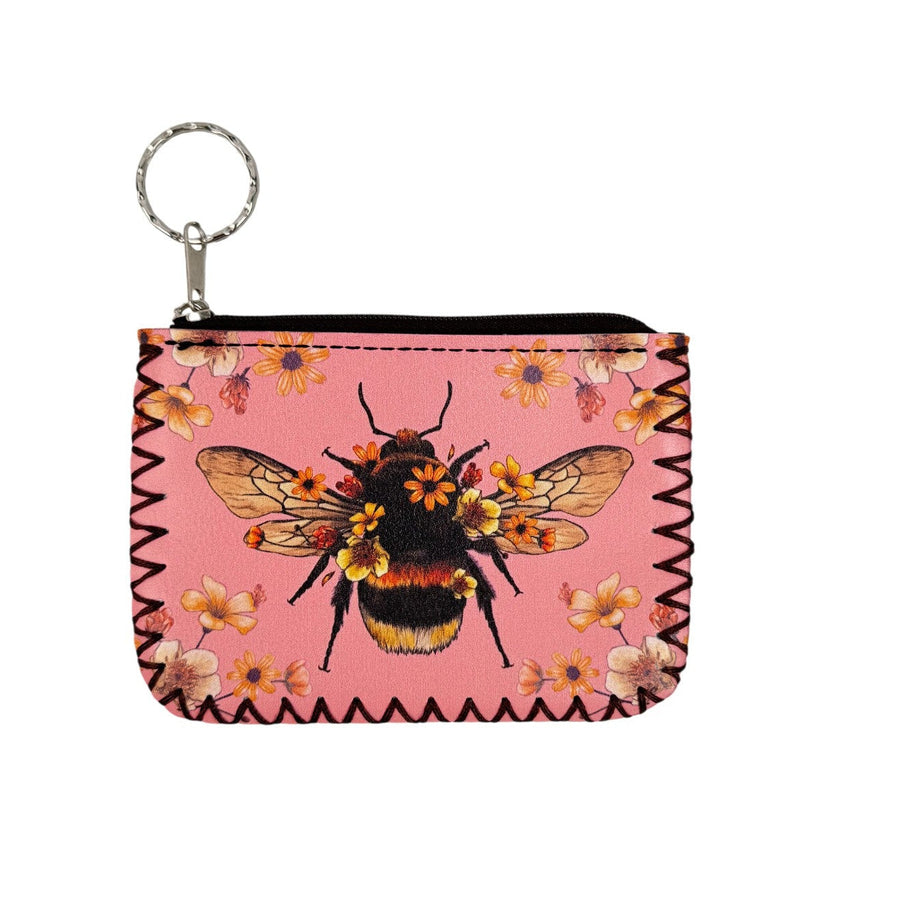 Bee Print Hand-Stitched Coin Purse HB0665 - No. 125