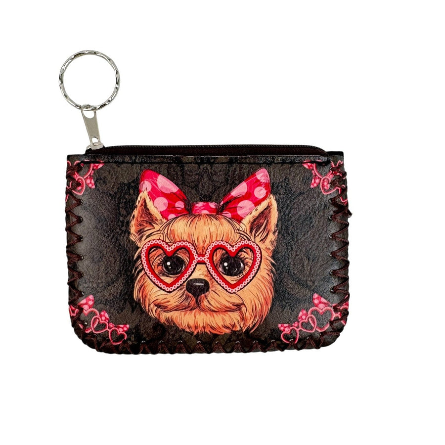 Shiz Tze Dog Print Hand-Stitched Coin Purse HB0665 - No. 95