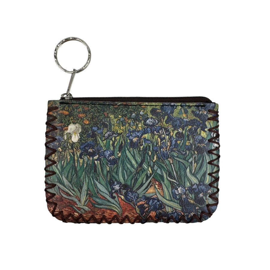 Irises Painting Print Hand-Stitched Coin Purse HB0665 - No. 120