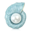Conch Alloy Rhinestone Brooch PA6187