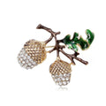 Squirrel Alloy Rhinestone Brooch PA6285