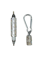 Multi Functional Pen Stylus and Tools Ceramic Rhinestones Keychain CR0113