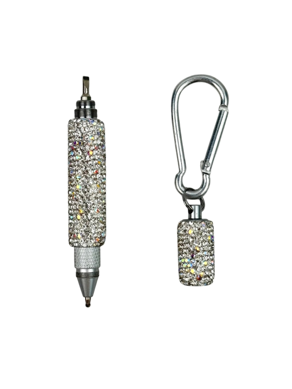 Multi Functional Pen Stylus and Tools Ceramic Rhinestones Keychain CR0113