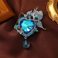 Heart Shape Alloy Rhinestone Brooch PA4689