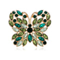 Butterfly Alloy Rhinestone Brooch PA6405