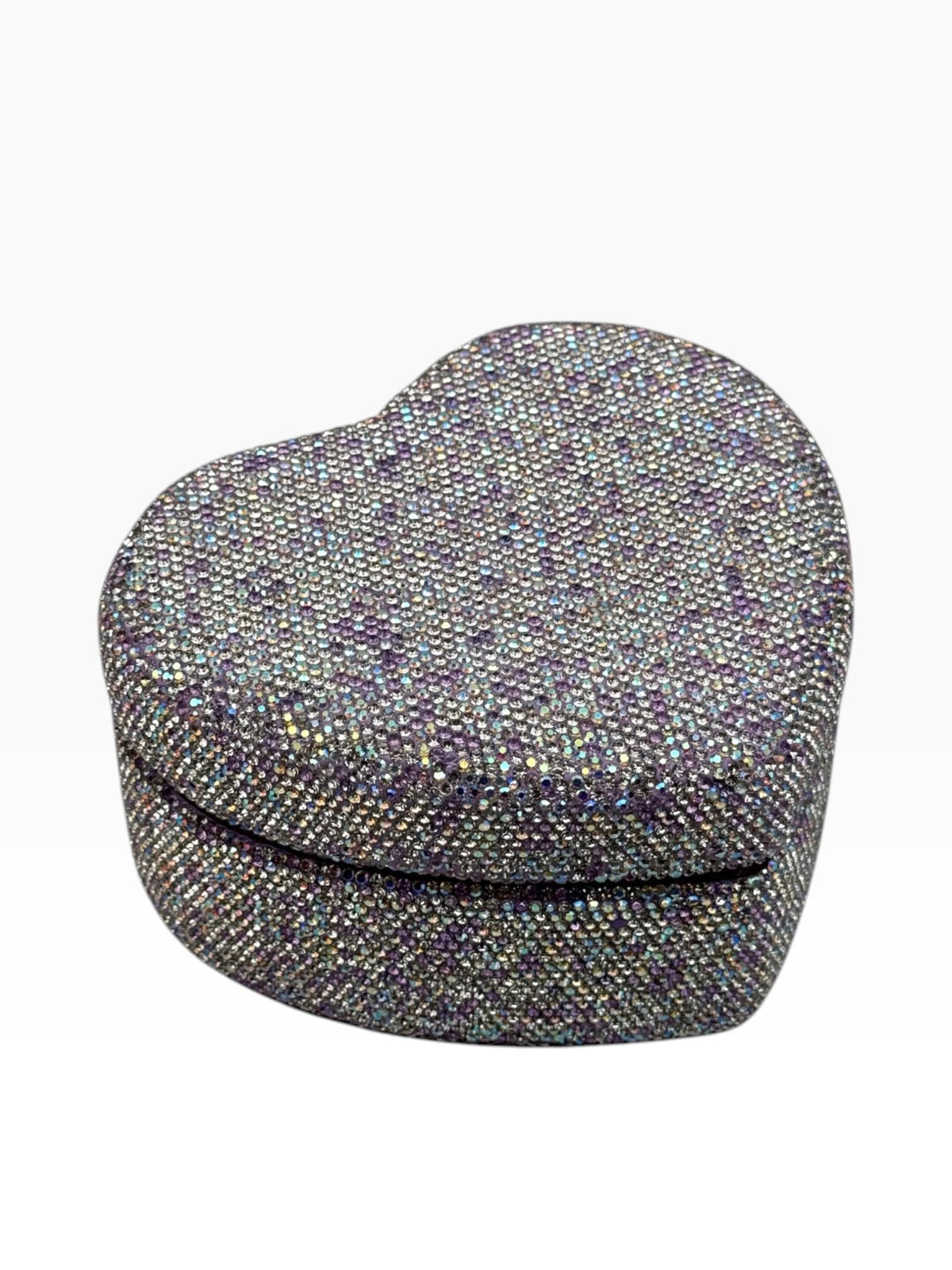 Ceramic Rhinestone Heart Jewelry Box CR0031