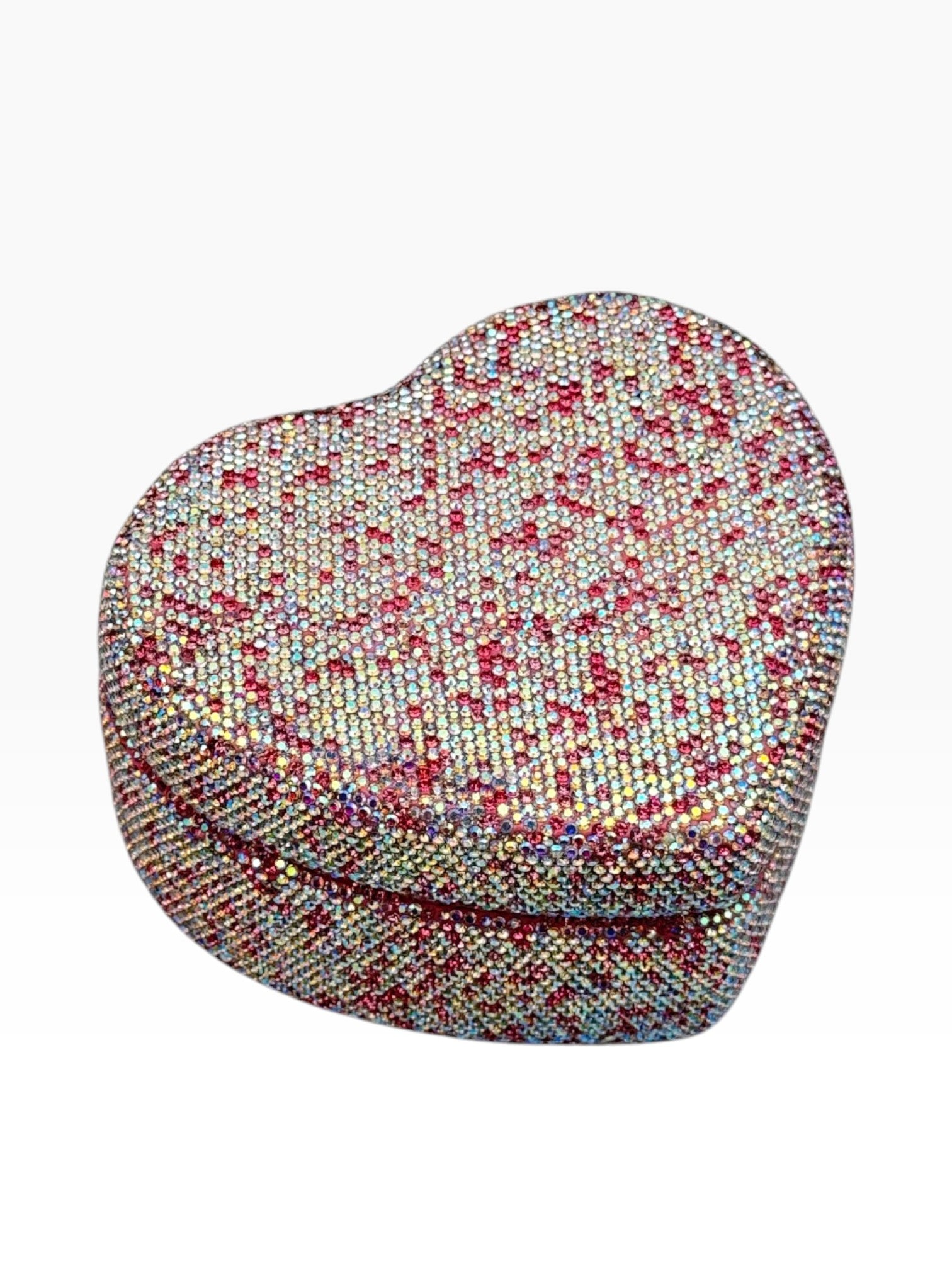 Ceramic Rhinestone Heart Jewelry Box CR0031