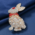 Rabbit Alloy Brooch PA6377