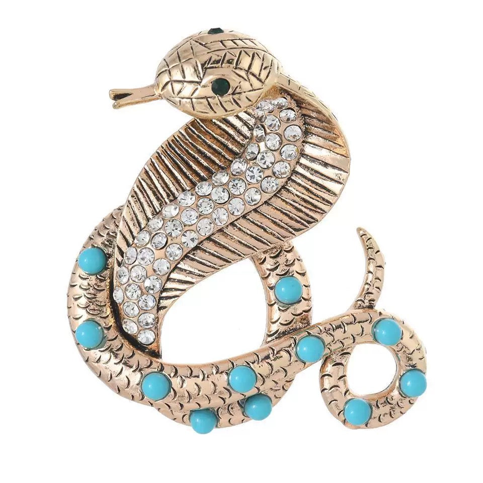 Snake Alloy Brooch PA6379