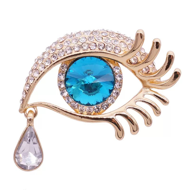 Eye Rhinestone Brooch PA3221
