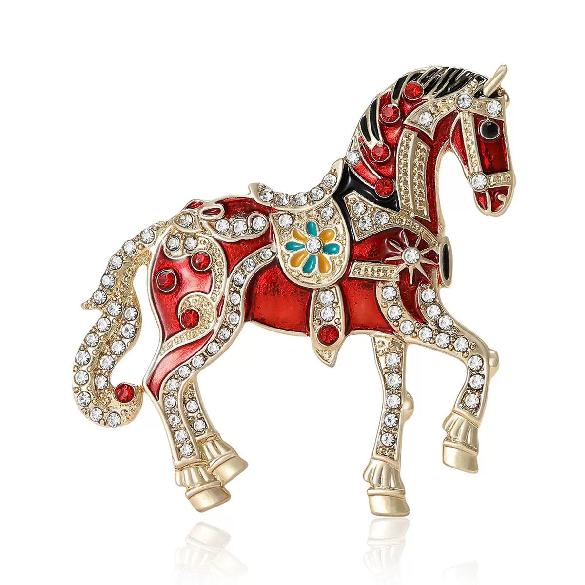 House Alloy Brooch PA6404
