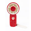 Rechargeable Ceramic Rhinestone Mini Keychain Fan K1322