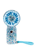 Rechargeable Ceramic Rhinestone Mini Keychain Fan K1322