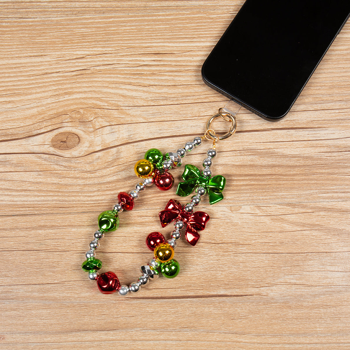 Alloy Bowknot Phone Wristlet Lanyard  K1331