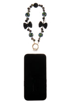 Crystal Bow Alloy Keychain Wristlet K1335
