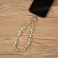 Crystal Phone Wristlet Lanyard K1339-Yellow