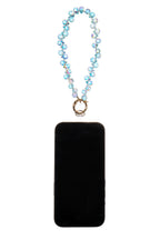 Crystal Phone Wristlet Lanyard K1339-Light Blue