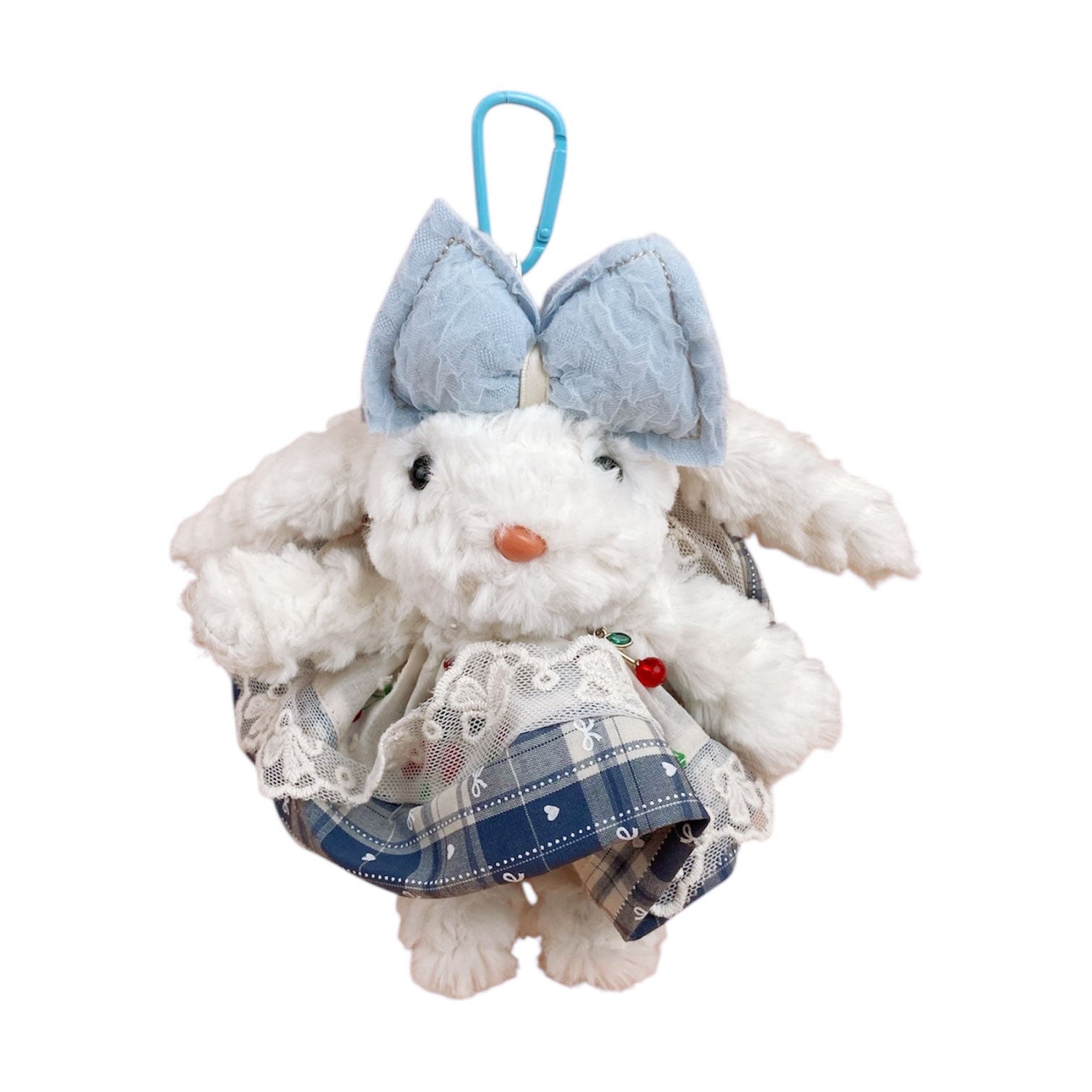 Cherry Lace Dress Bunny Keychain K1357