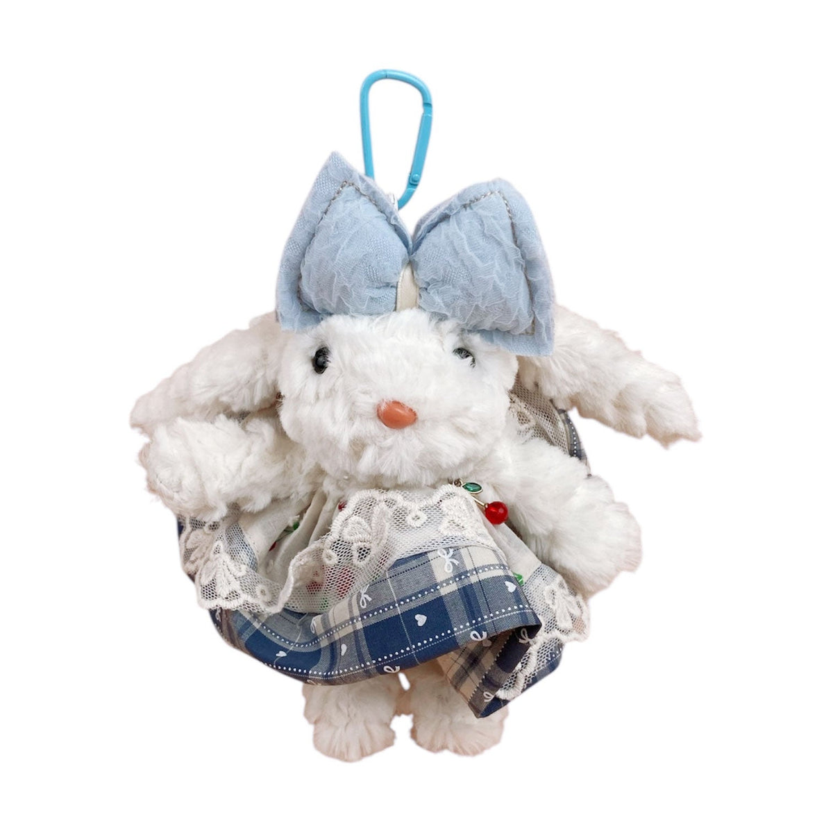 Cherry Lace Dress Bunny Keychain K1357