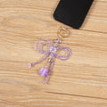 Bow Crystal Keychain Wristlet K1360