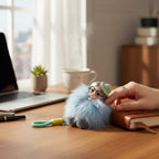 Doll With Glasses Keychain K1371
